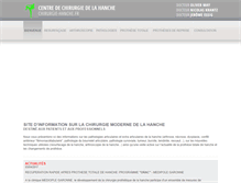 Tablet Screenshot of chirurgie-hanche.fr